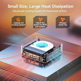 GEEKOM AX8 Max Silent Mini PC, Ryzen 7 8745HS, DDR5 16GB 1TB SSD