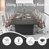 10FT Conference Table, Large Meeting Table for 10 People, Business Style Training Table