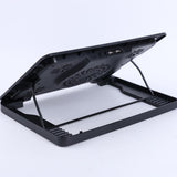 Laptop Cooling Pad Stand Adjustable Cooler Base with Five Fans, Metal