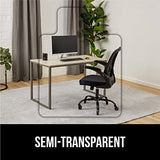 GORILLA GRIP Slip Resistant Office Chair Mat for Carpet Floors, Smooth Glide Under Desk Carpeted Floor Protector, Clear