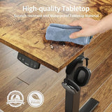 Agilestic Electric Standing Desk, 55 x 24 Inches Height Adjustable Desk, Sit Stand up for Work Office Home