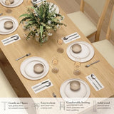 Bush Home 70-inch Cross Base Dining Table, Dining Room Furniture, Key West Collection, Blonde Oak