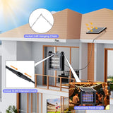ZETAWALE Solar Bug Zapper Outdoor Mosquitos Zapper Solar Powered Bug Zapper Outdoor Camping Fly Control for 2000 sq.ft Waterproof Fly Killer Solar Mosquito Zapper for Garden (10W,10FT Extension Cord)