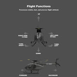 rcxperts YU Xiang F119S MD500 Remote Control Helicopter, 1/16 2.4G 9CH 250-Class 6-Axis Gyro Military RC Helicopter with 6G/3D Switchable Modes and Optical Flow for Adult(Red & White/2 Battery)