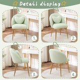 Hobooment Vanity Chair,Accent Makeup Comfy Cute Desk Girls Fluffy Chairs