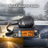 AT-500M Ⅱ CB Radio Kit with 27MHz Magnetic Antenna, AM/FM Mobile CB Radio, 40 Channels, NRC Digital Noise Cancelling, NB/ANL, VOX Hands-Free, NOAA, for Trucking & Off-Road