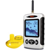 Lucky Sonar Handheld Fish Finder Wireless Transducer Handheld Fish Finders Boat Kayak LCD Depth Finder Portable Display Sensor