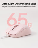 EPOMAKER NEX Lite Wireless Gaming Mouse w/Screens & RGB Charging Dock