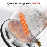 CAMPLUX Tank Water Heater Electric,10 Gallon Point of Use Hot Water Heater (ME100B) 120V 1500W, Easier Using with Adjustable Thermostat, Save Time, UL Listed