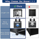 Mavivegue Bookcase, 18-Cube Extra Large Book Shelf, DIY Cube Storage Organizer for Bedroom, Living Room, Home Office - Black