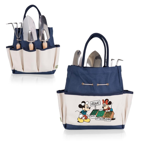 Disney Mickey Mouse & Minnie Mouse Garden Bag with Tool Set, Garden Tool Organizer Bag