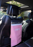 Tossits Disposable Car Trash Bag Hanging (Pink, Set of 7) - Leak-Proof, Smell-Proof Automobile Trash Container, Eco-Friendly