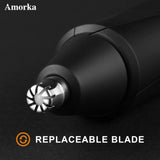 3 Pack Replacement Blade for Manscaped The Weed Whacker Nose Hair Trimmer Blades, Hygienic Twist-On Replacement Blades Compatible with Manscaped The Weed Whacker 2.0 & 1.0 Replaceable Blade, Black