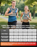 BAGAIL Adjustable Weighted Vest for Men & Women 12-18lb, Comfortable U-Neck Rucking Vest with 6 Removable Weights, Storage Pocket and Reflective Strips for Running