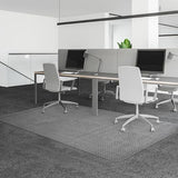 46" x 96" Transparent Desk Mat for Low Pile Carpeted Floors, Smooth Glide Computer Desk Chair Mat for Home