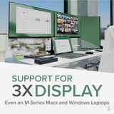 3x HDMI (1x 4K 30Hz, 2x 1080p 60Hz), 6x USB 5Gbps Ports | Windows, macOS, ChromeOS Compatible - Enhance Productivity with Multi-Monitor Support
