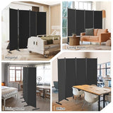 AKTOP Room Divider 4 Panel, 80" W Portable Wall Divider for Room Separation