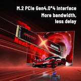 OSCOO 2TB PCIe 4.0 NVMe SSD, M.2 2280, Up to 7,400MB/s, Graphene Heatsink