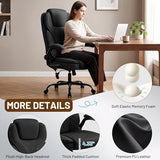 Hayelf Ergonomic Office Chair, PU Leather High Back Executive Chair