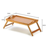 NRFJFOP Foldable Wood Bed Tray Breakfast the Laptop Desk Simple