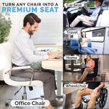 ComfiLife Gel Enhanced Seat Cushion – Office Chair Cushion – Non-Slip Gel & Memory Foam (Gray)