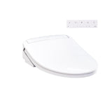 TOTO® WASHLET® KS6 Electronic Bidet Toilet Seat with Instantaneous Water Heating, PREMIST and EWATER+ Wand Cleaning, Elongated, Cotton White - SW3946#01