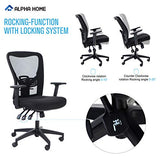 ALPHA HOME Office Chair Ergonomic Home Desk Chair Mid Back Mesh Computer Task Chair, Capacity 300LBS