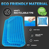 Gel Seat Cushions for Long Sitting- Extra Large & Ultra Thick(2 Inch) Orthopedic Chair Pad for Pressure Relief, Sciatica & Back Pain