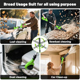 Leaf Blower Cordless, 40V Electric Leaf Blower Cordless with 2 Batteries, Adjustable 300° Multi-Angle Rotation Nozzle 3 Speed Modes 500CFM/180MPH for Lawn Care, Patio, Dust, Leaves, Yard, Car, Gutter