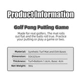 PuttPutt Clash Premium Golf Putting Game Set – Includes Carry Bag, Putting Mat, 2 Adjustable Putters, 2 Golf Balls, 2 Bases, 12 Hole Covers - Fun Backyard Party Game