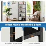 5 Tiers Bookshelf, Classical Book Shelf, Tall Display Shelves in Living Room/Home/Office