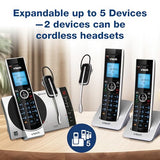 Connect to Cell DS6771-3 DECT 6.0 Cordless Phone - Black, Silver, 6.9" x 4" x 6.6" VTech
