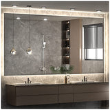 Keonjinn 60" x 36" LED Backlit Mirror Bathroom, Safe HD Tempered Glass