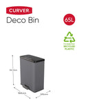 Curver Decobin 65 L Trash Can