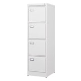 BYNSOE 4 Drawer File Cabinet with Lock Metal Vertical File Storage Cabinet Office Home Steel Vertical File Cabinet for A4 Legal/Letter Size Narrow File Cabinet Locked,Assembly Required