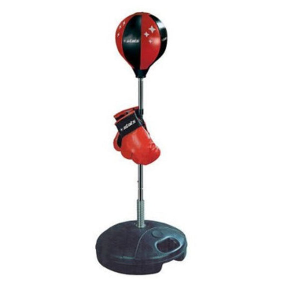 NSG Punching Bag and Boxing Gloves Set for Kids Freestanding Base Punching Ball with Spring Loaded Height Adjustable Stand, Junior Boxing Gloves, and Hand Pump Ages 3+ (JS1000) NSG