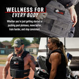Wolf Tactical Adjustable Weighted Vest for Men & Women - Rucking, Workout, Running, Walking & CrossFit Weight Vest for Strength Training & Fitness (Black)