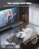 【Flagship Official Licensed Google TV】Smart Outdoor 4K Projector with WiFi and Bluetooth