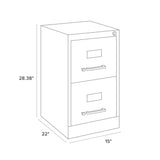 Realspace® 22"D 2-Drawer Vertical File Cabinet