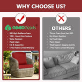 Goodgoods 24 x 24 Outdoor Patio Deep Seat Cushions 2-Pack