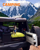 Gaialoop 3 Inch Memory Foam Camping Mattress, Dual Layer Thick Sleeping Camp Pad for Car Tent Cot, Roll-Up Portable Glamping Floor Bed for Guests Sleepover[Twin: 75 * 38 * 3"]