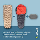 Klymit Insulated Static V Luxe SL Inflatable Sleeping Pad for Camping, Lightweight Hiking and Backpacking Air Bed for Cold Weather, 3.5 Inch Thick