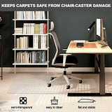 Chair Mat for Carpet- Low Pile (1/4" Thick) Carpet Protector for Office Gaming Computer Desk Chair