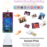 Mirror Photo Booth Machine with 32in Interactive Touch Screen and Flight Case