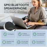 Conference Speaker and Microphone with Bluetooth Dongle, Teams Certified, Noise Reduction, 20H Call Time USB Speakerphone for 4-6 People