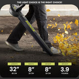 Sun Joe Electric All Purpose Leaf Blower with 6 Amp Motor and 155 MPH Air Speed, Black