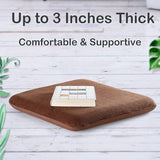 Sigmat Recliner Cushion for Elderly with Memory Foam 20x20x3 Inches Large Square Seat Cushion