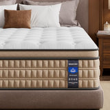 BedStory Extra Firm King Mattress 14 inch - Pain-Relieving Hybrid Mattress for Extra Lumbar & Hip Support