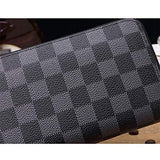 Cowhide Long Wallet Cellphone Clutch Business Men's Clutch Checkbook Handbag Zipper Design