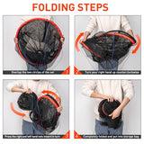 QualyQualy Floating Fish Basket 41/73 Gallons, Foldable Fishing Net Bait Cage for Live Caught Fish, Extra Large Fishing Basket Portable Kayak Fishing Live Well Baitfish Minnow Bucket